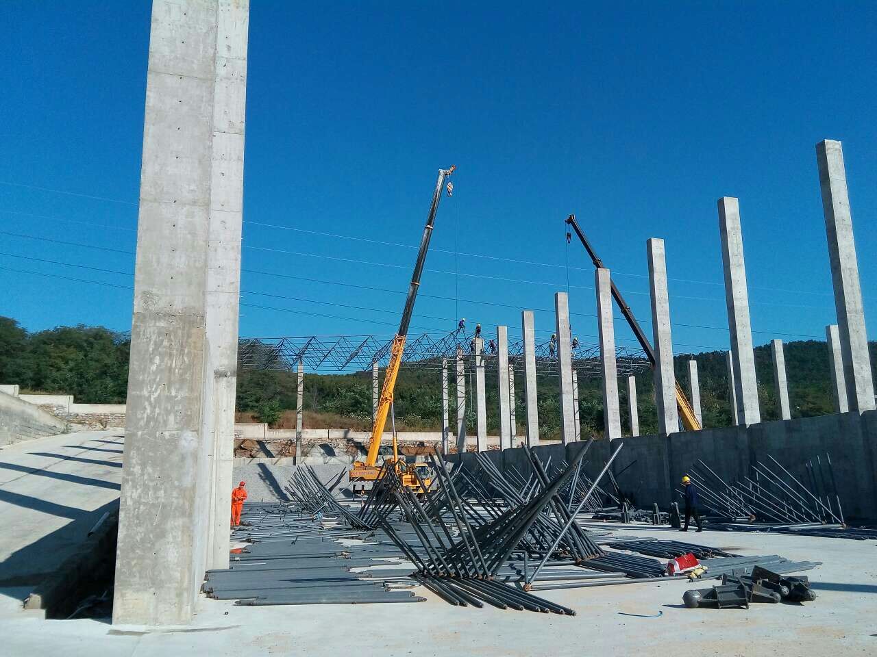 延边搅拌站网架